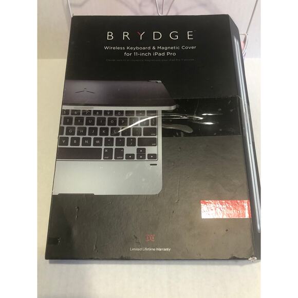 Brydge 11 Pro Wireless Bluetooth Backlit Case Keyboard IPad Pro 11" Inch Silver - Picture 9 of 14
